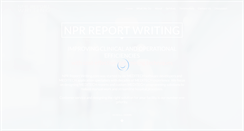 Desktop Screenshot of nprreportwriting.com